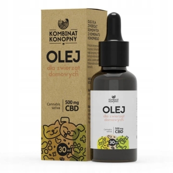 Olejek dla zwierząt 30 ml - 500 mg CBD - Kombinat Konopny