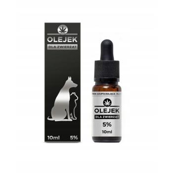 OLEJEK Z KONOPI 5% CBD Sativa Poland | Dla zwierząt