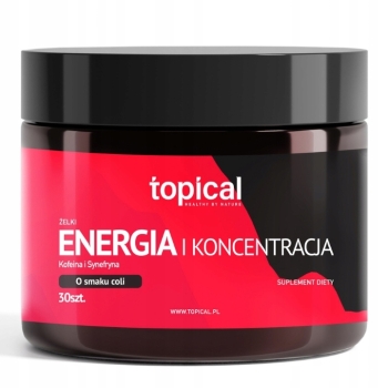 Żelki Cola Energia i Koncentracja KOFEINA + SYNEFRYNA