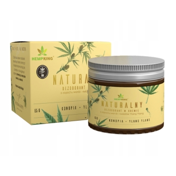 Naturalny dezodorant konopny Hempking, CBD, wanilia i kwiaty Ylang Ylang