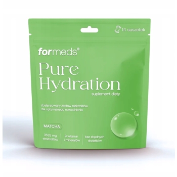 ForMeds Zestaw Elektrolitów Pure Hydration smak Matcha 14 saszetek Nowość