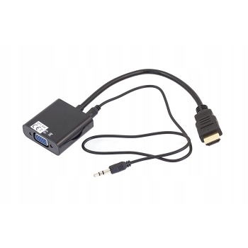 SAVIO CL-23/B adapter HDMI do VGA z dzwiękiem