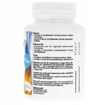 Cytrynian Magnezu 100 mg+potas 150 mg+B6 100k VEGE