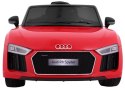 Audi R8 Spyder na akumulator Lakier Czerwony + Pilot + EVA + Wolny Start + Radio MP3 + LED