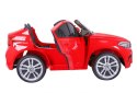 BMW X6M XXL dla 2 dzieci Czerwony + Pilot + Ekoskóra + Pasy + Wolny Start + MP3 USB + LED