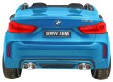 BMW X6M XXL dla 2 dzieci Lakier Niebieski + Pilot + Ekoskóra + Pasy + Wolny Start + MP3 + LED