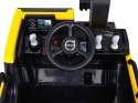 Koparka Volvo na akumulator Żółta + Ruchoma łyżka + 2 baseniki + 150 piłek + Pilot + Radio MP3 + LED
