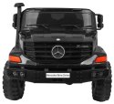 Auto na akumulator Mercedes-Benz Zetros dla dzieci Czarny + 2-osobowy + Bagażnik + Pilot