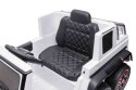 Mercedes G63 AMG Autko na akumulator Biały + Pilot + 6 kół EVA + Wolny Start + MP3 LED