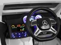 Auto Mercedes G63 6x6 dla dzieci Biały + 2 Pedały gazu + Regulacja siedzenia + Audio LED + Bagażnik + Kufer dla rodzica