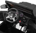 Auto Mercedes G63 6x6 dla dzieci Czarny + 2 Pedały gazu + Regulacja siedzenia + Audio LED + Bagażnik + Kufer dla rodzica