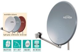 Antena SAT aluminiowa POLYTRON OSP 85 czerwona POLYTRON