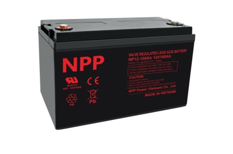 Akumulator Żelowy NP 12V 100Ah NPP T16 AGM NPP POWER EUROPE B.V.