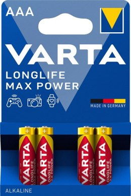 Bateria VARTA Longlife MaxPower LR03 AAA 1,5V 4szt Varta