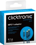 CLICKTRONIC Adapter wtyk jack 3,5mm - 2xRCA CLICKTRONIC