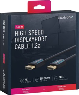 CLICKTRONIC Kabel DisplayPort DP - DP 1.2 4K 5m CLICKTRONIC