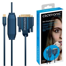 CLICKTRONIC Kabel DisplayPort DP mini - DVI-D 1m CLICKTRONIC