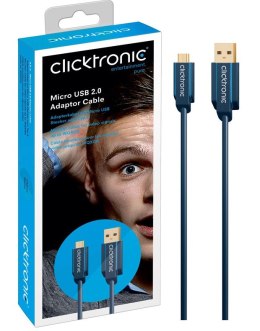 CLICKTRONIC Kabel USB 2.0 - microUSB 0,5m CLICKTRONIC