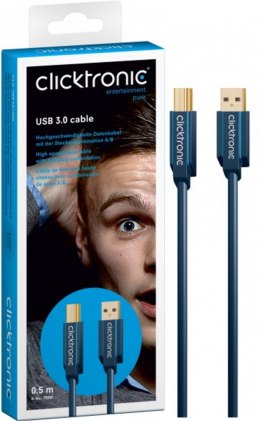 CLICKTRONIC Kabel USB 3.0 - USB typ B 3.0 1,8m CLICKTRONIC