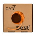 Skrętka CAT7 S/FTP AWG 26 BEST pomarańczowa 50m Best