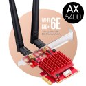 Karta sieciowa PCI-E Wi-Fi 6 AX5400 BT 5.2 2x5 dBi Cudy