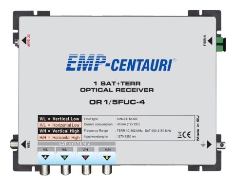 Odbiornik optyczny EMP-Centauri OR1/5FUC-4 EMP-CENTAURI