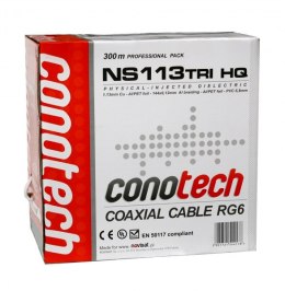 Kabel RG6U CU Conotech NS 113TRI-HQ Pulbox 300m Conotech