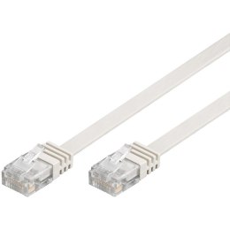 Kabel LAN Patchcord CAT 6 U/UTP płaski biały 0,5m Goobay