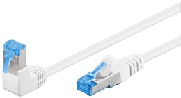 Kabel LAN Patchcord CAT 6A S/FTP 1x90 biały 0,5m Goobay
