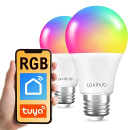 Inteligentna żarówka RGB WiFi E27 Tuya Laxihub x2 LAXIHUB