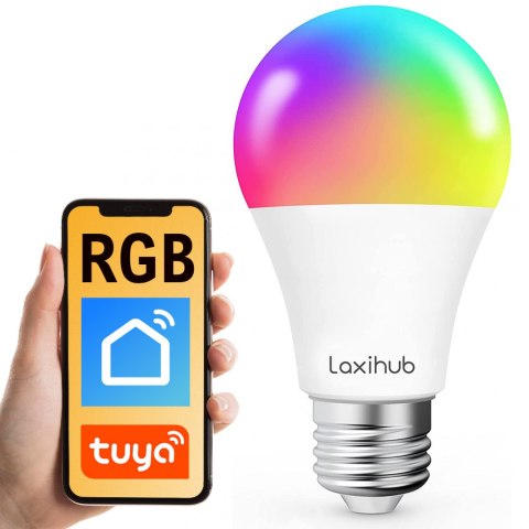 Inteligentna żarówka RGB WiFi E27 Tuya Laxihub LAXIHUB