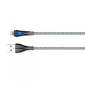 Kabel USB-A/Lightning LDNIO z LED 1m szary LS461L LDNIO