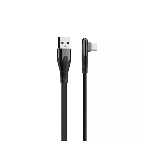 Kabel USB-A - USB-C LDNIO kątowy 90st 1m LS581C LDNIO