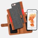 Portfel na telefon MOC Velcro Book Wallet Grey Moc Sport AB