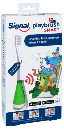 Playbrush SMART nasadka z szczotką do zębów Green Playbrush