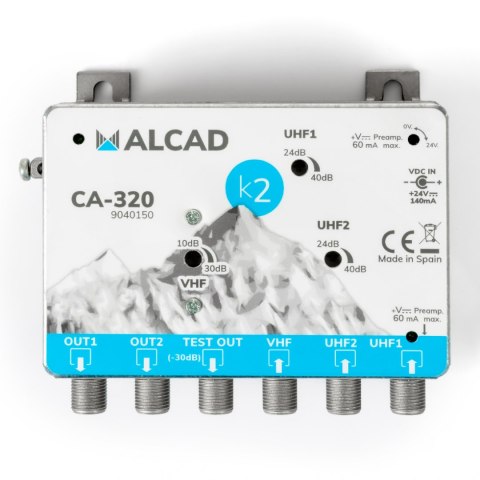 Wzm. wielozakresowy ALCAD CA-320 24-230V 3/1 40dB Alcad