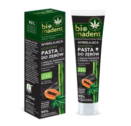 Konopna, wybielająca pasta do zębów z węglem drzewnym i papają - BioMadent 100 ml