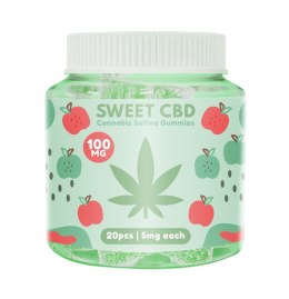 Żelki CBD - Sweet CBD 100 mg Sour Apple żelki o smaku jabłka