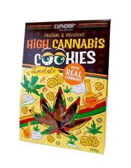 Ciastka konopne - EUPHORIA High Cannabis Choco 100g