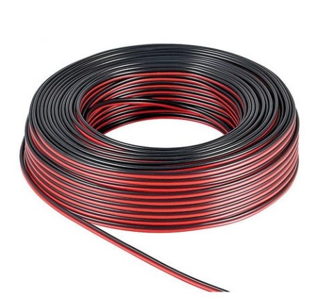 Kabel głośnikowy Goobay 2x2,5mm CCA 25m black-red Goobay