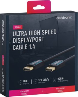 CLICKTRONIC Kabel DisplayPort DP - DP 1.4 8K 3m CLICKTRONIC
