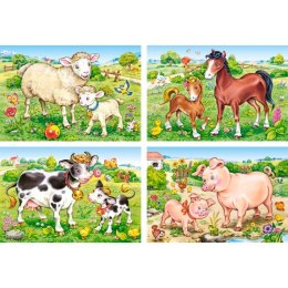 Puzzle 4w1 animal moms&babies