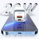 Ładowarka MFI-GaN 20W USB-C Lightning Licencja MFi LDNIO