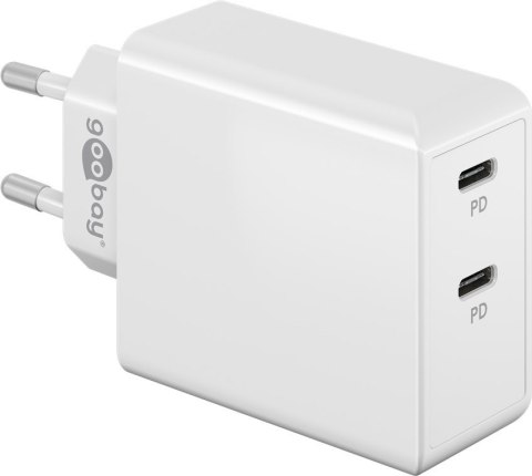 Ładowarka sieciowa 2x USB-C 36W PD Goobay BIAŁA Goobay