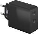 Ładowarka sieciowa 2x USB-C 36W PD Goobay CZARNA Goobay