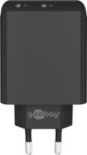 Ładowarka sieciowa 2x USB-C 36W PD Goobay CZARNA Goobay