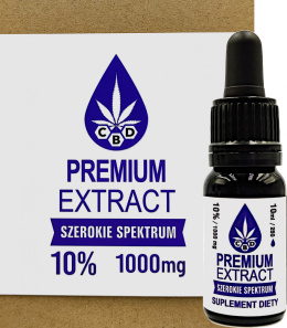 Olejek konopny Kropla CBD Premium Extract 10% - 1000 mg CBD