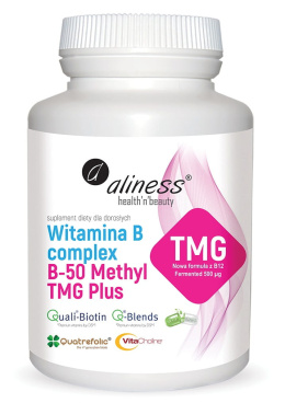 Witamina B complex B-50 METHYL TMG PLUSx 100 VEGE kaps. Aliness